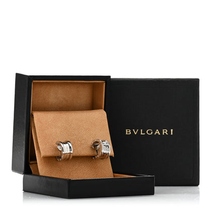 Bulgari 18K White Gold B.Zero1 Hoop Earrings 5 of 5