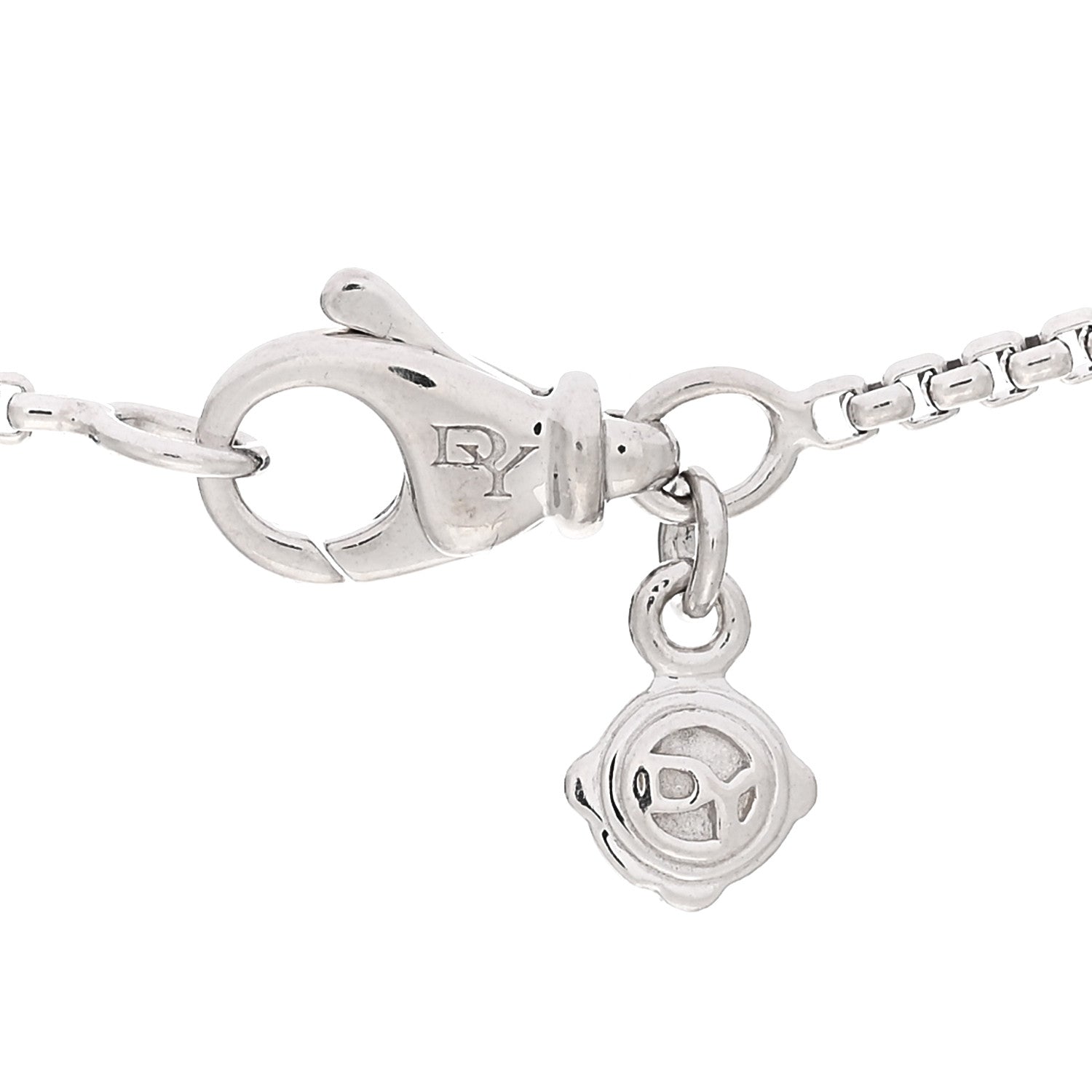 David Yurman Sterling Silver Crossover Single Station Pendant Necklace 4 of 4