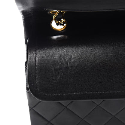 Chanel Lambskin Quilted Medium Double Flap Black 9 of 13