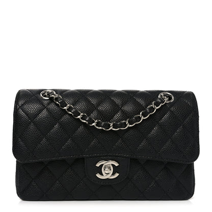 Chanel Caviar Quilted Medium Double Flap Black 1 of 11