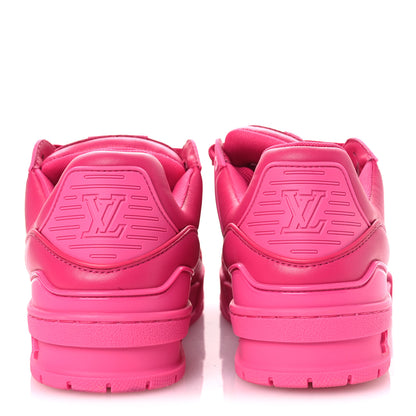 Louis Vuitton Calfskin Womens LV Trainer Sneakers 37 Hot Pink 6 of 11