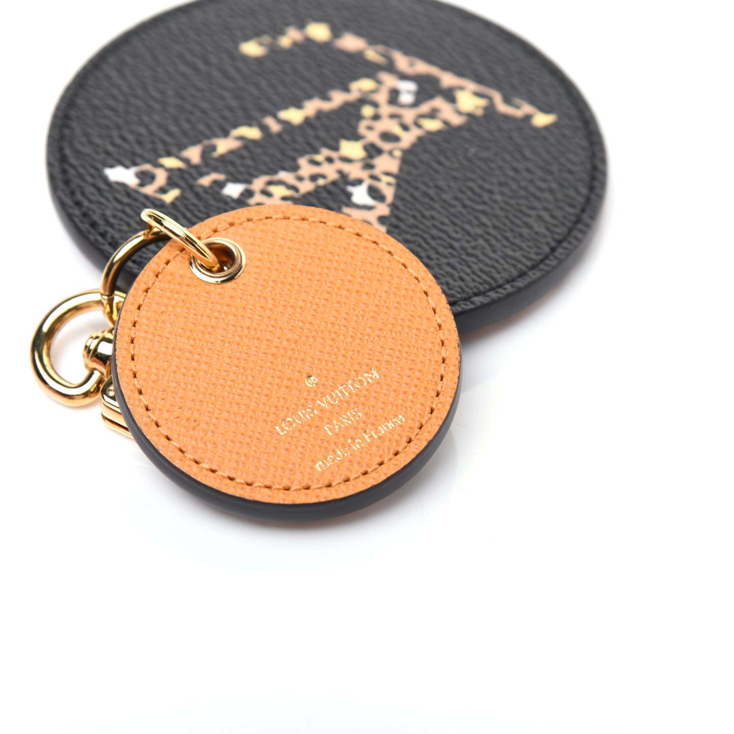 Monogram Giant Jungle Bag Charm Key Holder Black