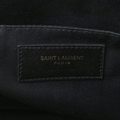 Saint Laurent Calfskin Matelasse Monogram Lou Camera Bag Black 6 of 10