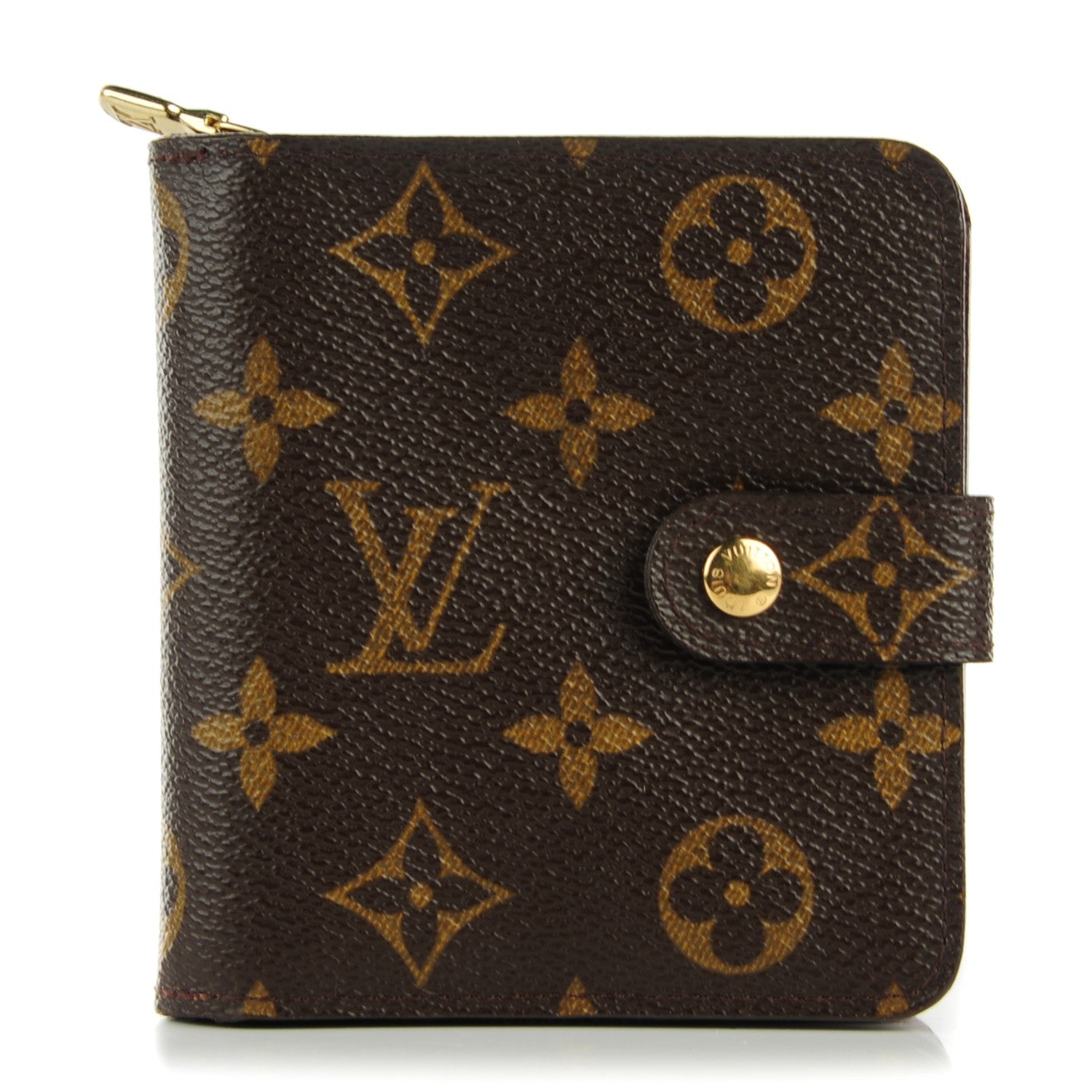 Louis Vuitton Monogram Compact Zippe Zipped Wallet 1 of 7