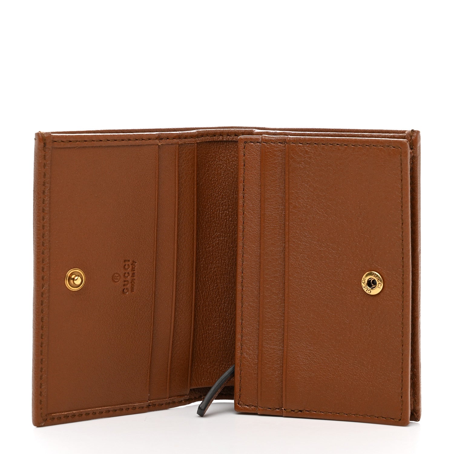 Gucci Wonka Grain Calfskin Diana Card Case Wallet Cuir 5 of 8