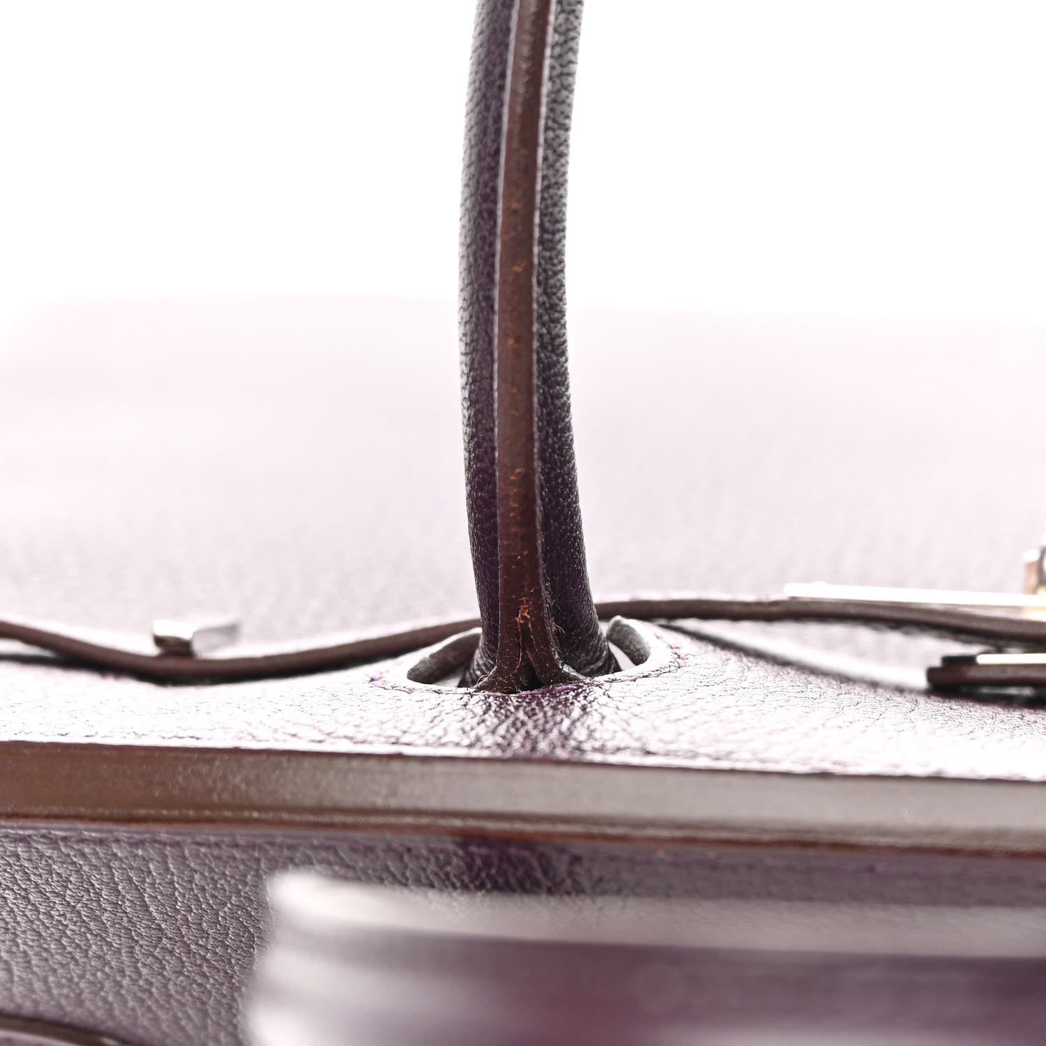 Hermes Chevre Mysore Birkin 30 Raisin 10 of 15