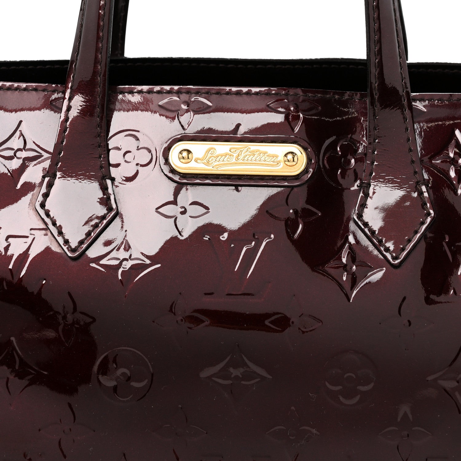 Louis Vuitton Vernis Wilshire PM Amarante 7 of 10