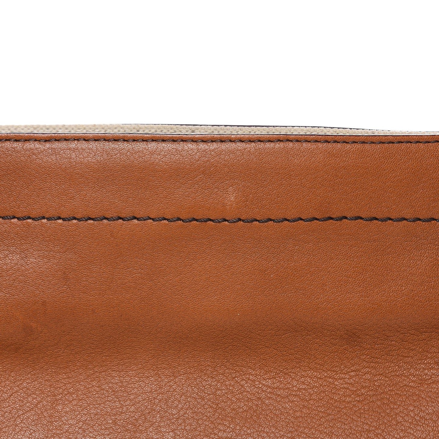 Calfskin Shoulder Bag Brown