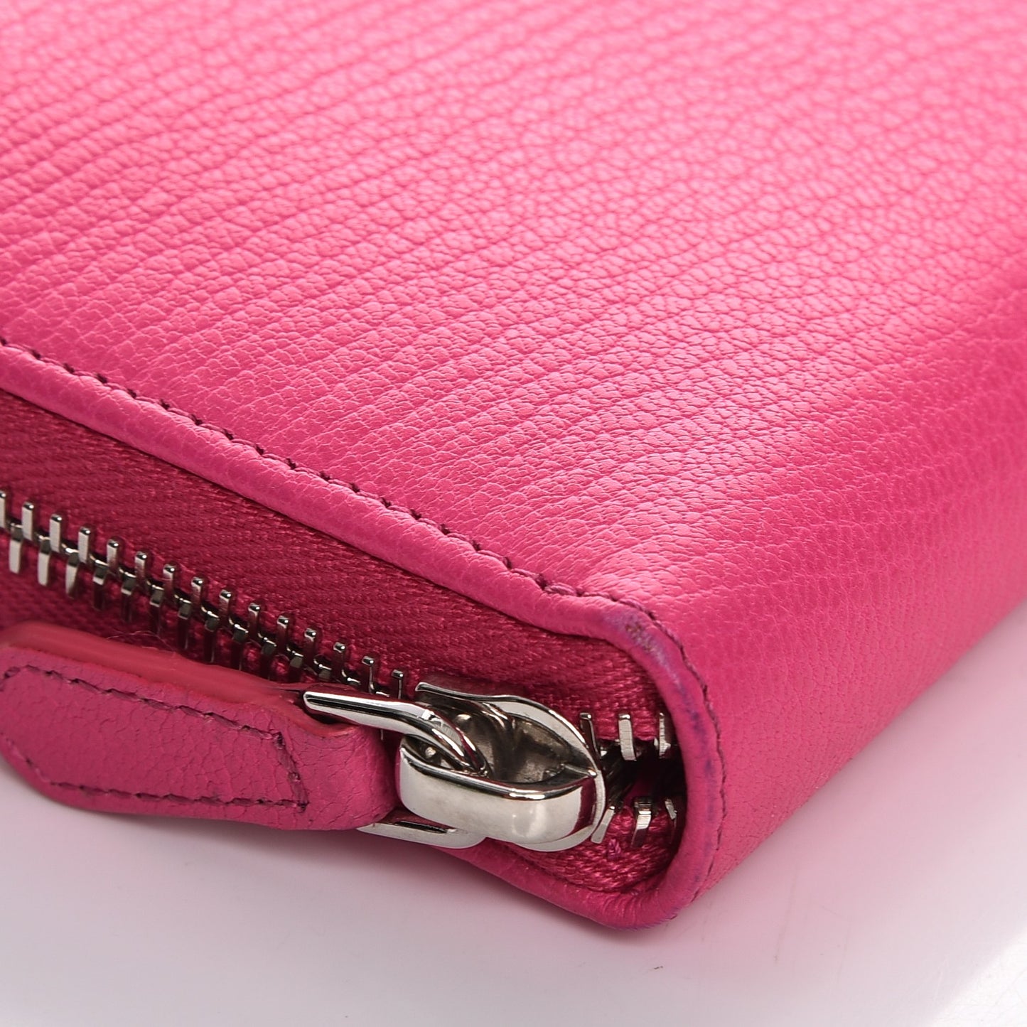 Sugar Goatskin Pandora Zip Around Wallet Shocking Pink