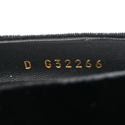 Chanel Velvet Satin Cap Toe Pearl Pumps 38 Black 6 of 13