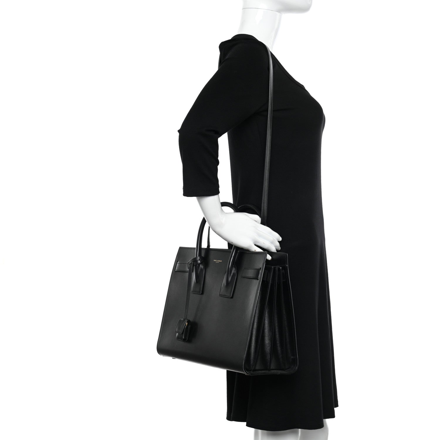 Saint Laurent Calfskin Small Sac De Jour Black 2 of 15