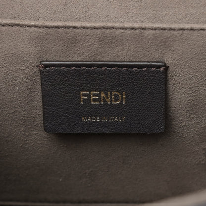 Fendi Vitello Century F is Fendi Bi-Color FF 1974 Embossed Kan I Shoulder Bag Maya Black 6 of 9