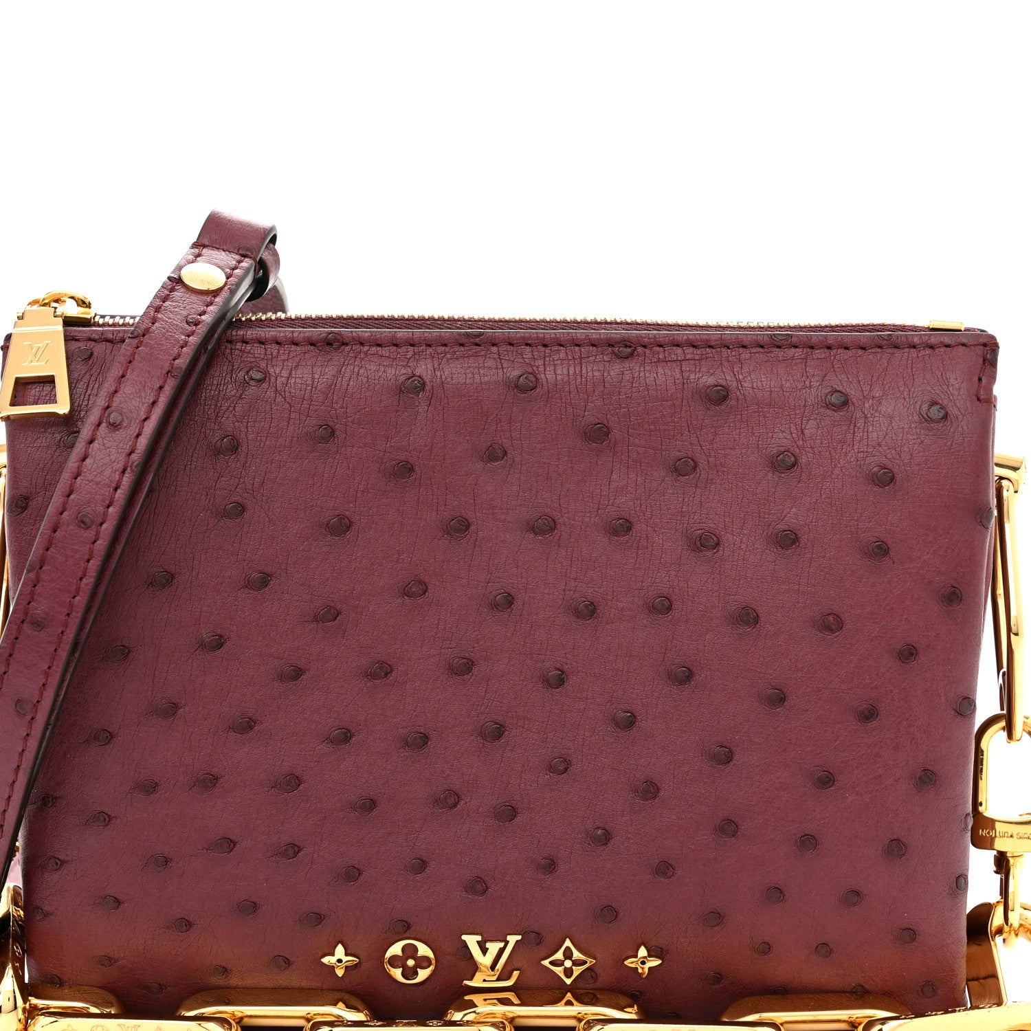 Louis Vuitton Ostrich Coussin BB Bordeaux 7 of 10