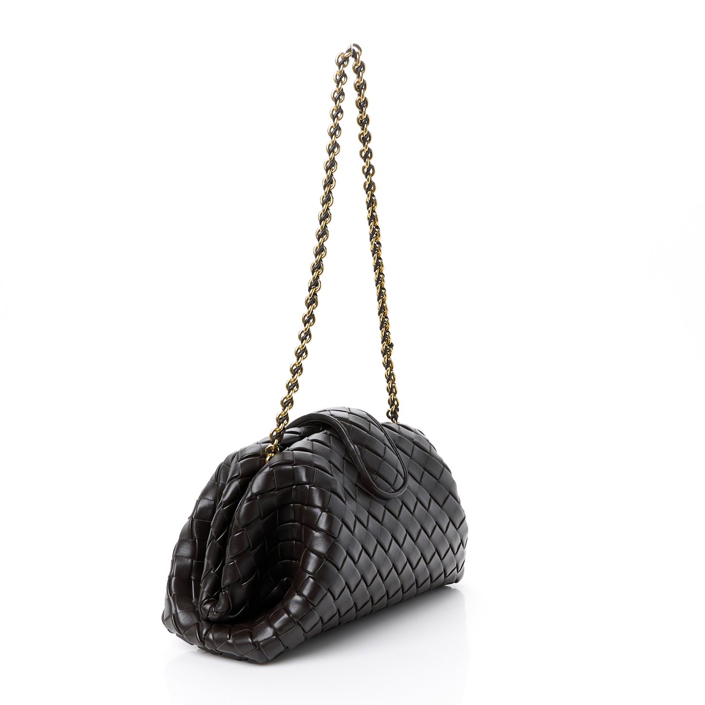 Nappa Intrecciato Teen The Lauren 1980 Clutch With Chain Fondant