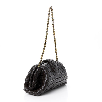 Bottega Veneta Nappa Intrecciato Teen The Lauren 1980 Clutch With Chain Fondant 3 of 10