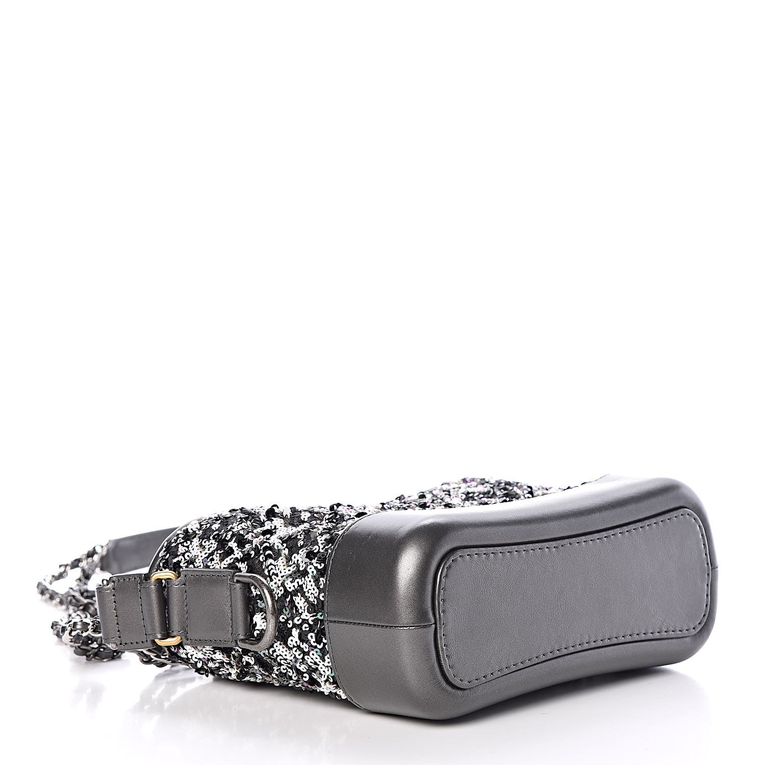 Chanel Sequin Calfskin Small Gabrielle Hobo Black 4 of 10