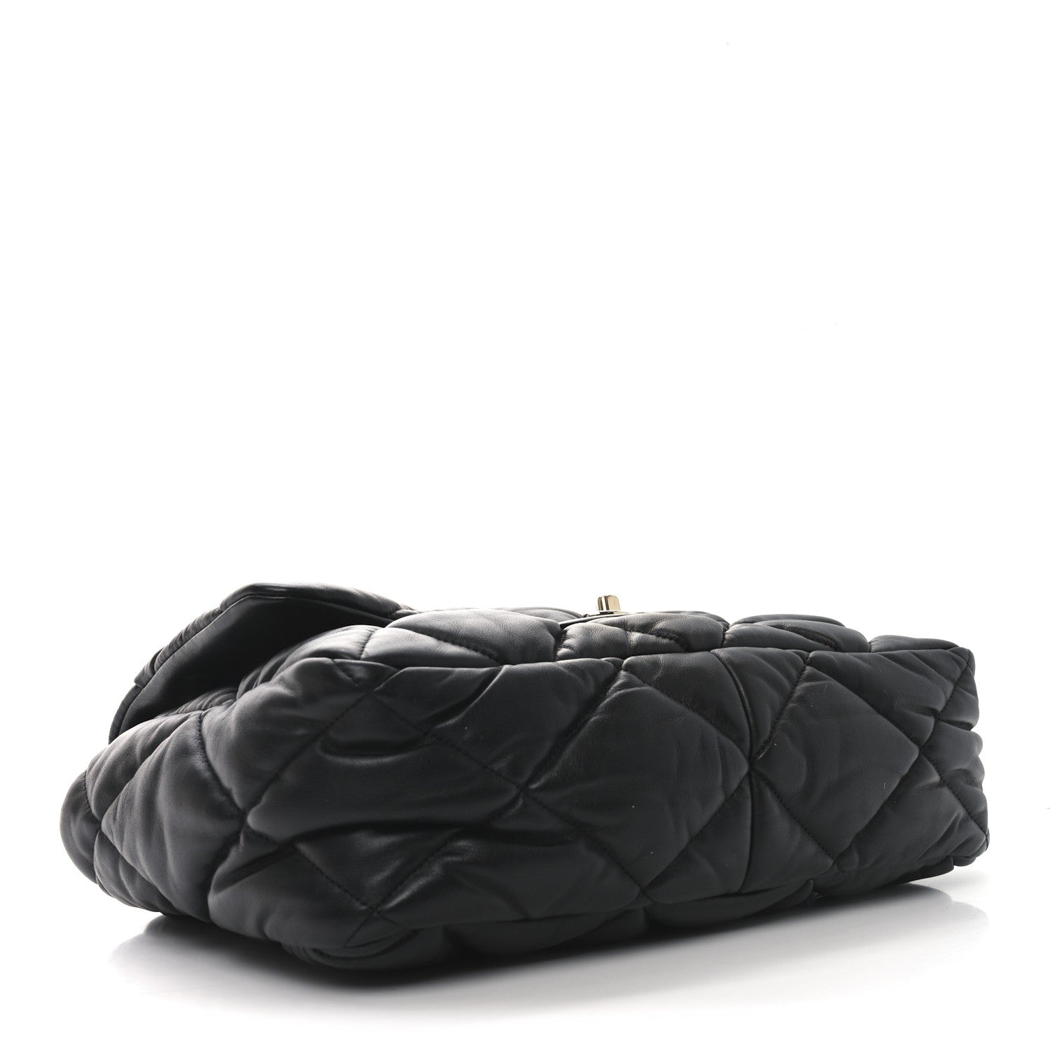 Chanel Calfskin Quilted Large Bubbly Flap Black 4 of 10
