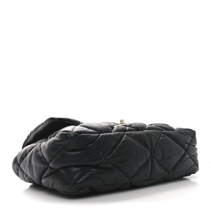 Chanel Calfskin Quilted Large Bubbly Flap Black 4 of 10