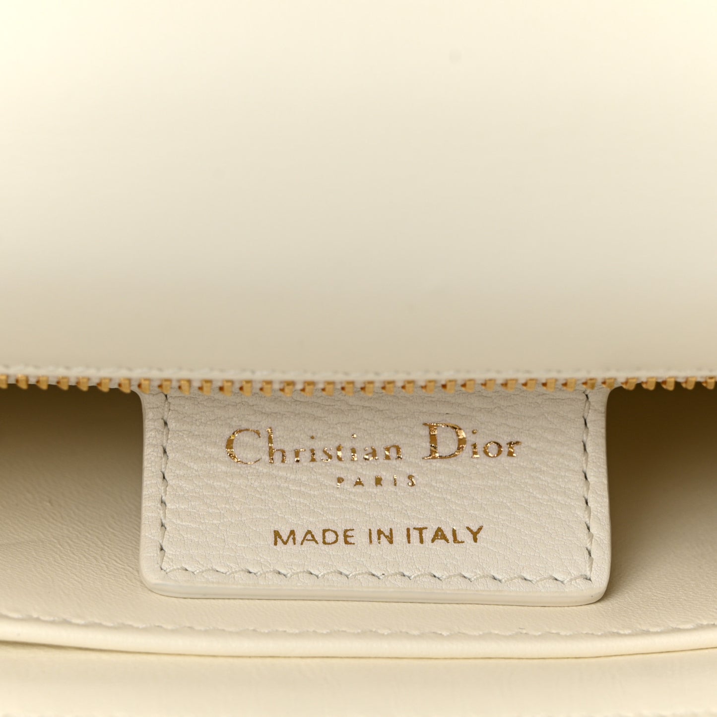 Lambskin Cannage Small Caro Bag Ivory