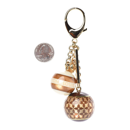 Louis Vuitton Mini Lin Croisette Bag Charm Beige 2 of 3