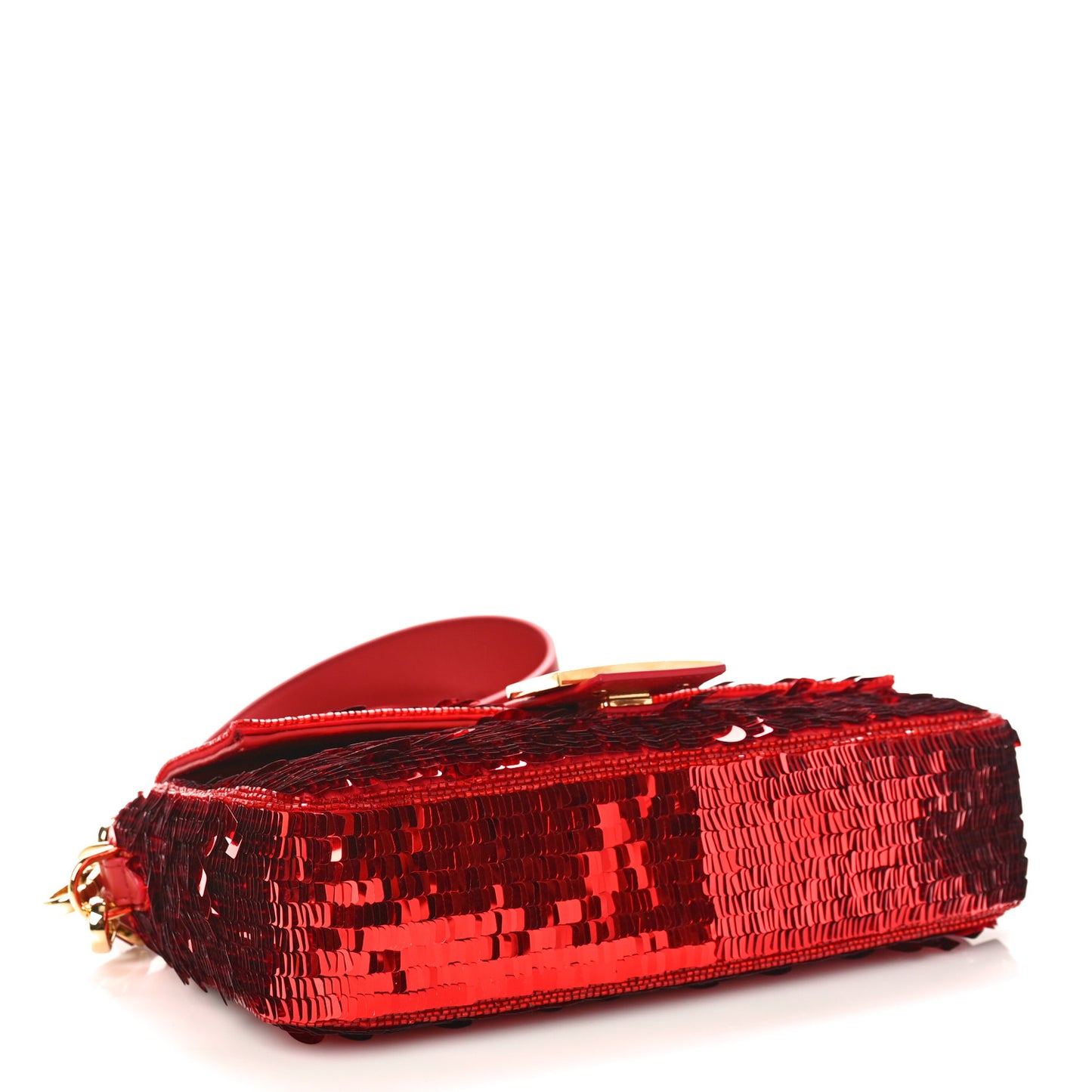 Sequin Paillettes Vitello Grace Sex and the City Baguette Mattone