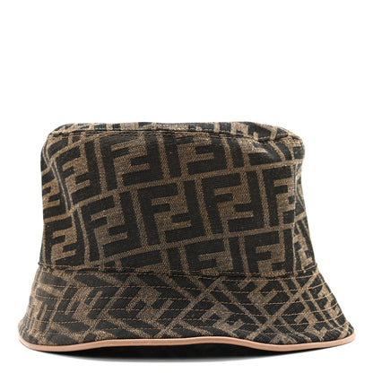 Fendi Technical Fabric FF Reversible Bucket Hat M Tobacco Beige 5 of 9