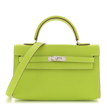 Hermes Epsom Micro Kelly 15 Kiwi 1 of 11