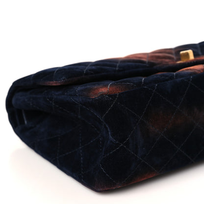 Chanel Ombre Velvet Quilted 2.55 Reissue 225 Flap Navy 8 of 9