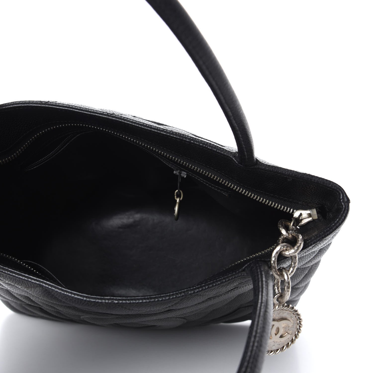 Chanel Caviar Quilted Medallion Tote Black 5 of 9