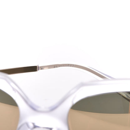 Chanel 24K Gold Mirror Square Sunglasses 6051 Transparent 8 of 9