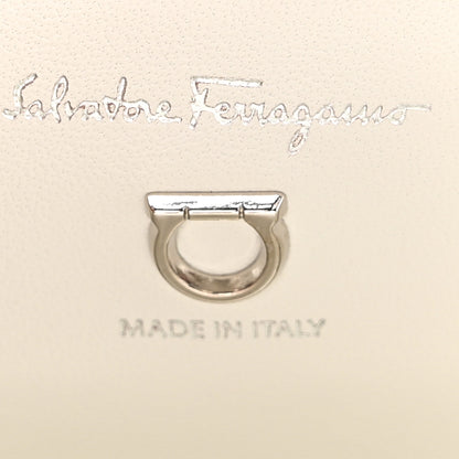 Salvatore Ferragamo Calfskin Foliage Print Small The Studio Bag White Blue 6 of 9