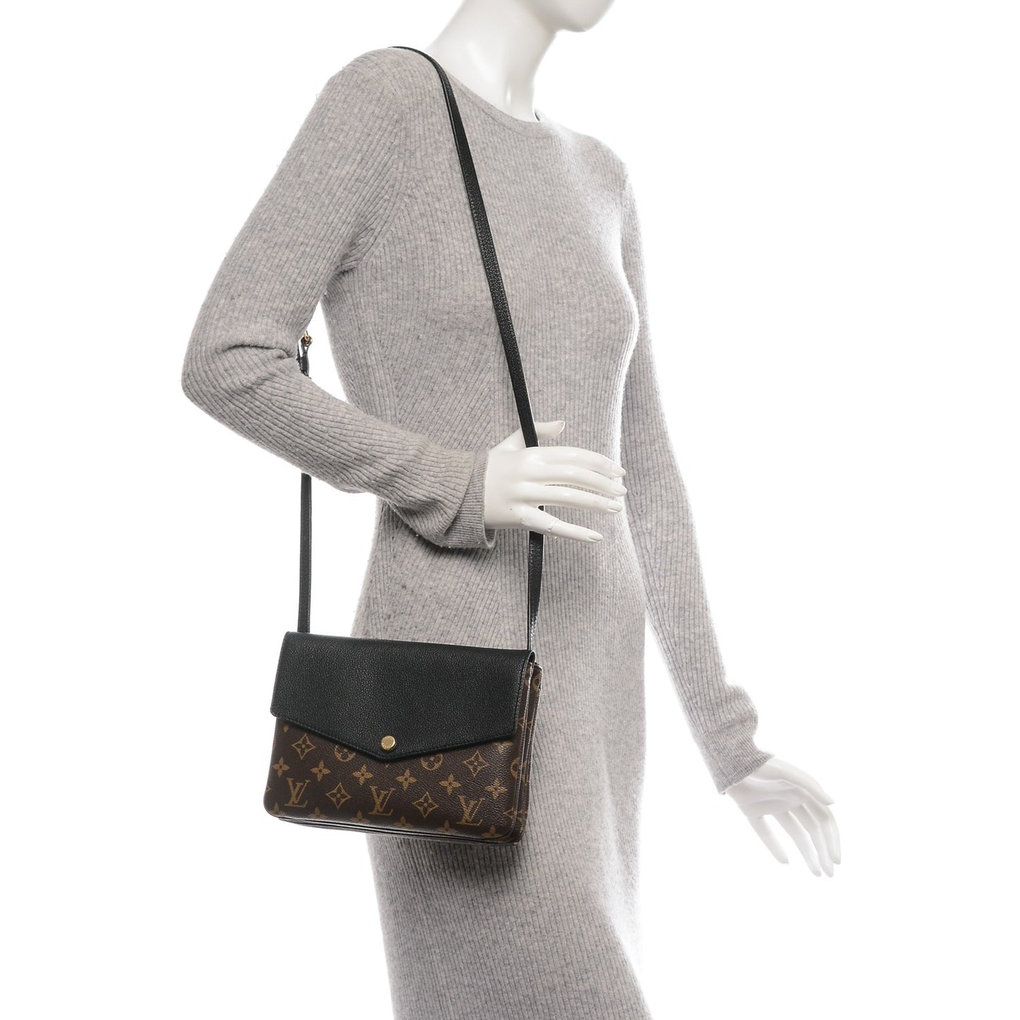 Monogram Twice Pochette Black