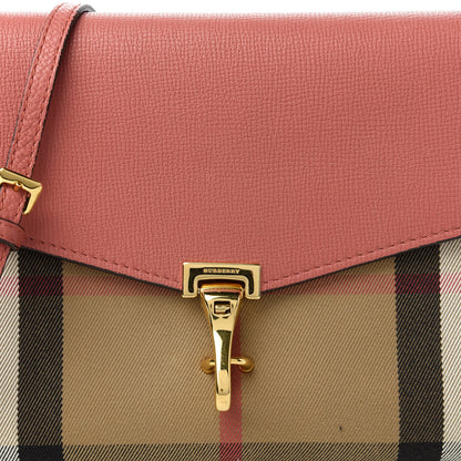 Burberry Derby Calfskin House Check Small Macken Crossbody Bag Copper Pink 11 of 11