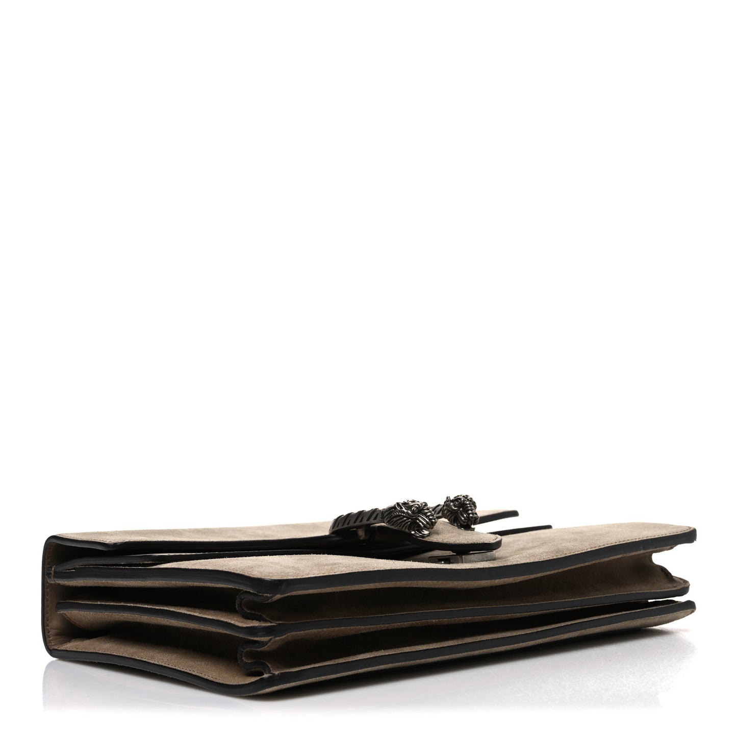 Suede Medium Dionysus Shoulder Bag Taupe Taupe