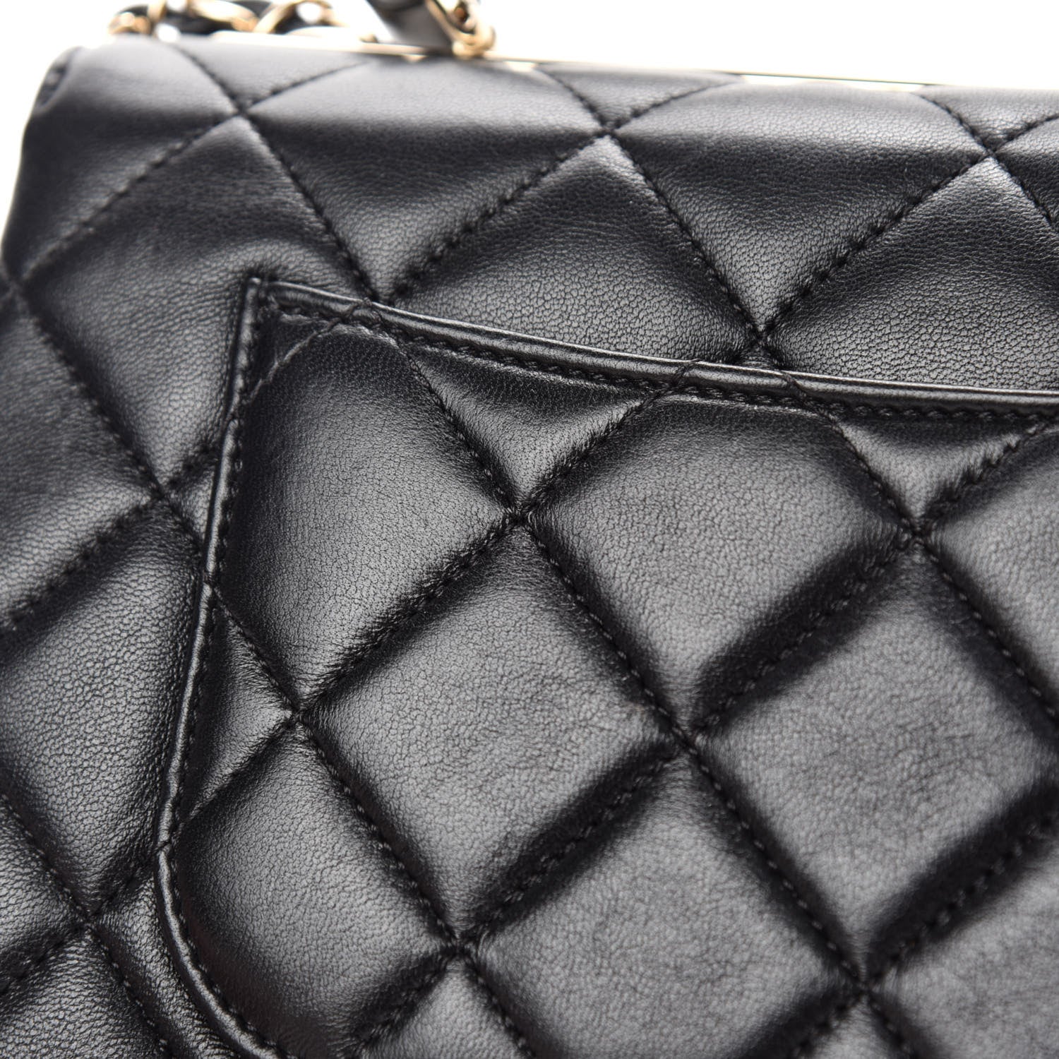 Chanel Lambskin Quilted Small Trendy CC Dual Handle Flap Bag Black 10 of 14