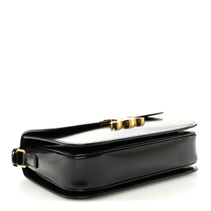 Celine Shiny Calfskin Medium Triomphe Black 4 of 11