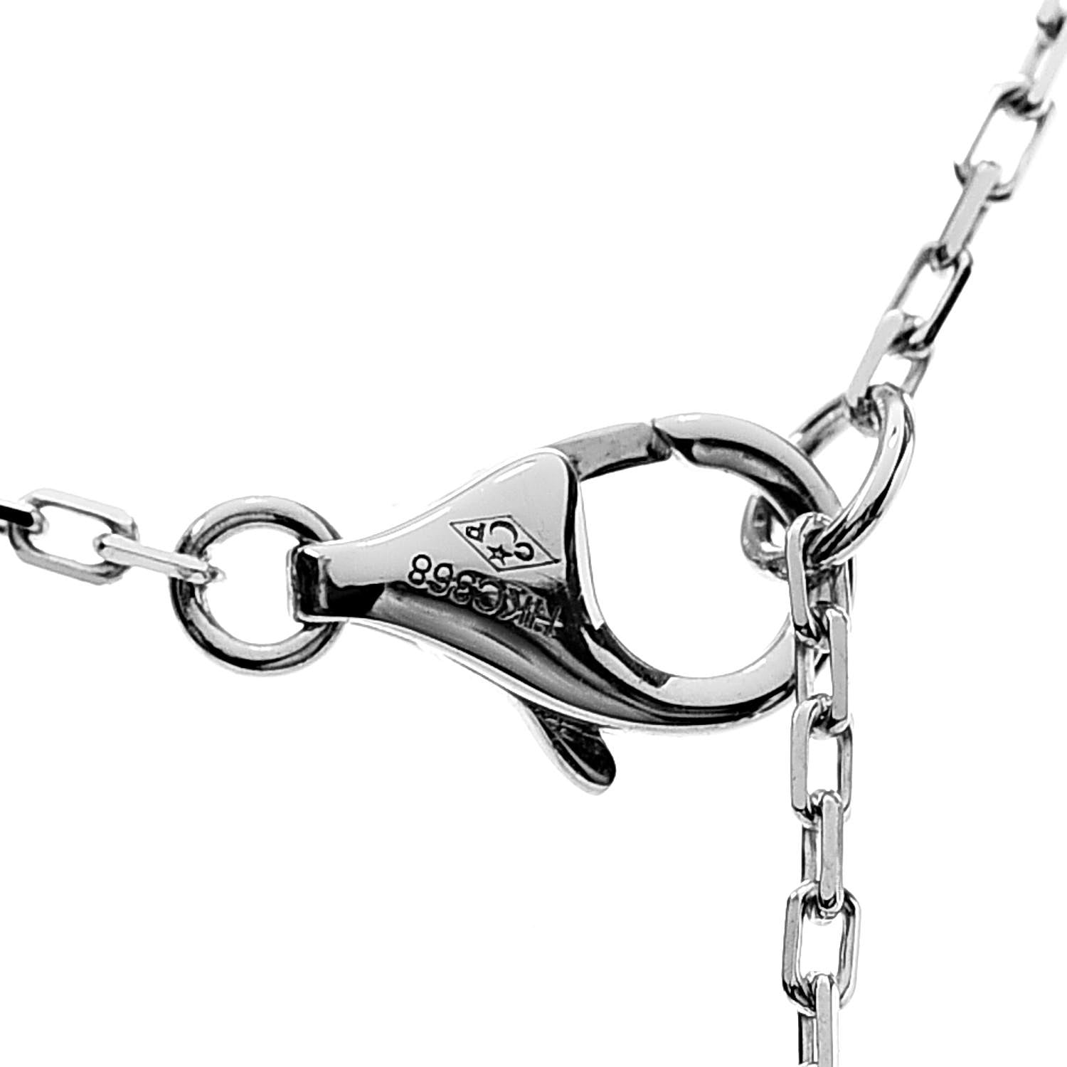 Cartier 18K White Gold Diamond SM D'Amour Pendant Necklace 6 of 6