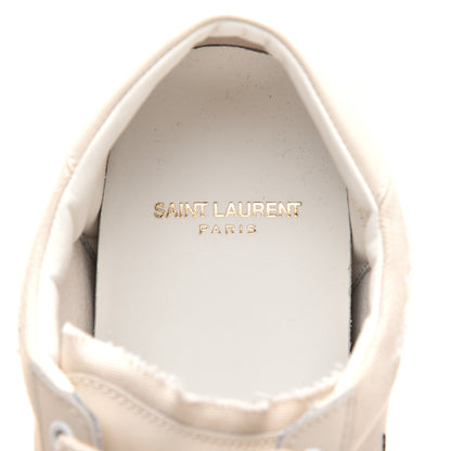 Saint Laurent Distressed Canvas Mens Elba Light Alpha Sigma Sneakers 39 White 7 of 8