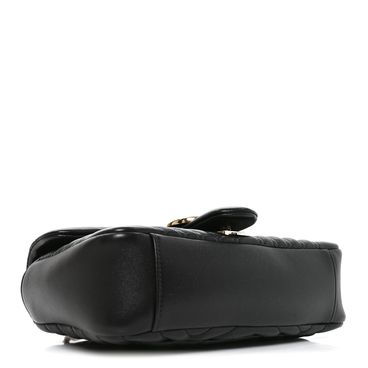 Lambskin Matelasse Medium GG Marmont Shoulder Bag Black