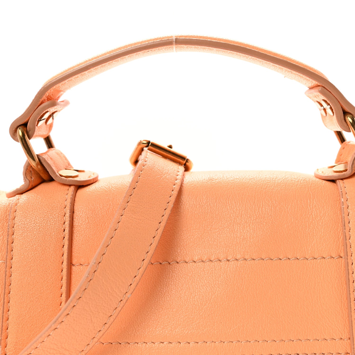Proenza Schouler Lambskin Tiny PS1 Satchel Apricot 7 of 9