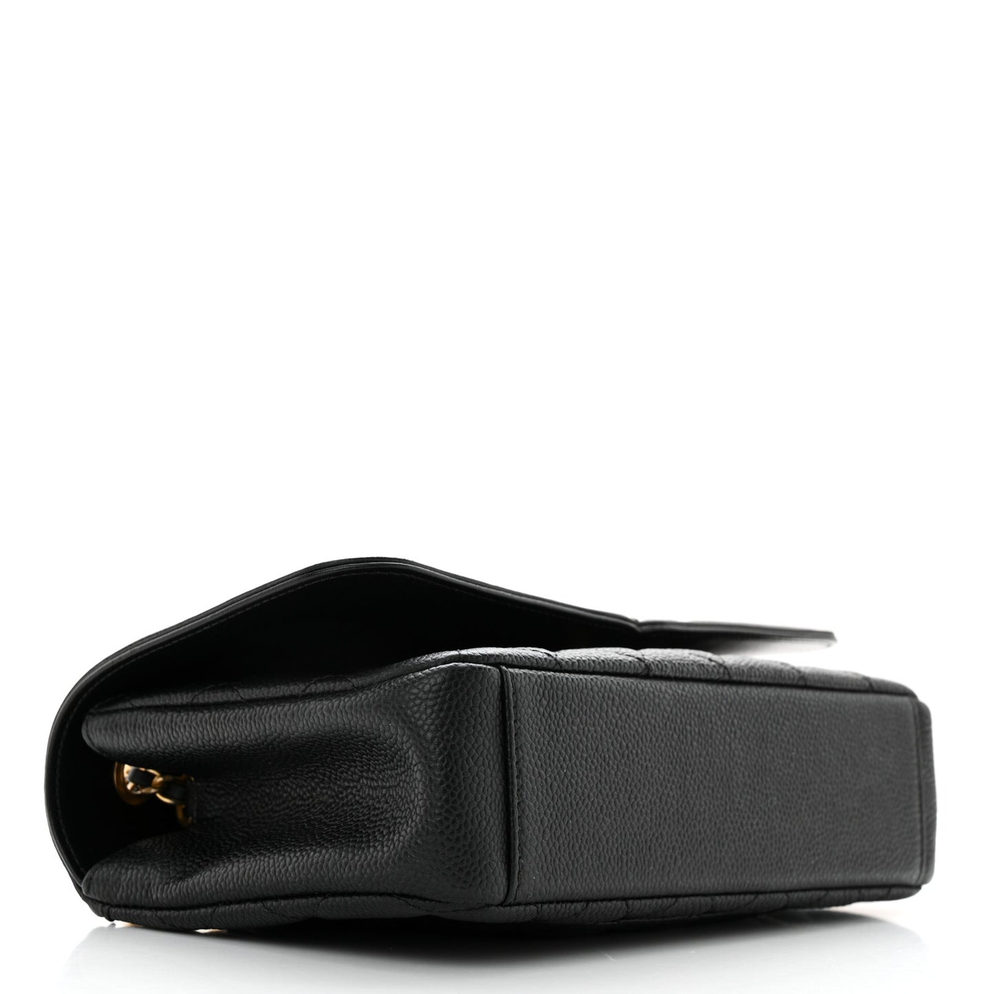 Caviar Quilted Small CC Filigree Flap Black
