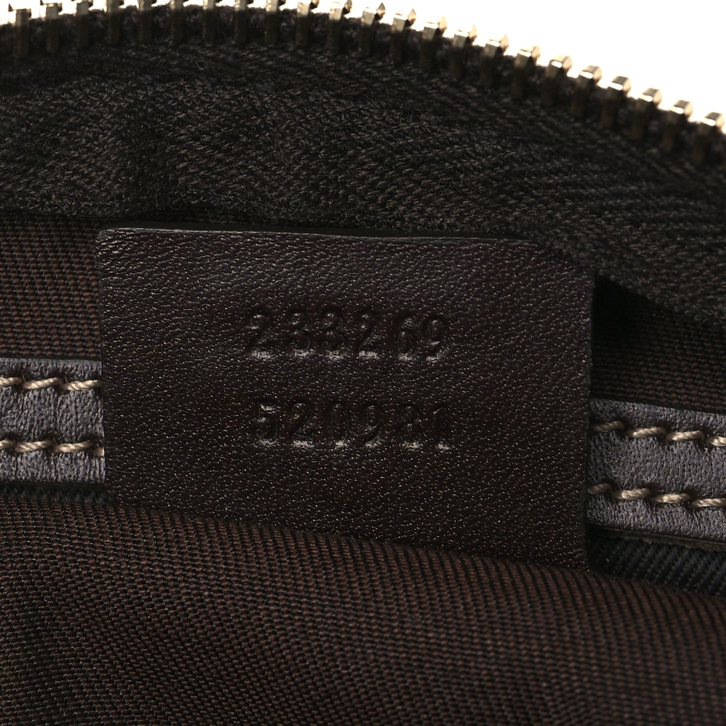 GG Supreme Monogram Belt Bag Dark Brown