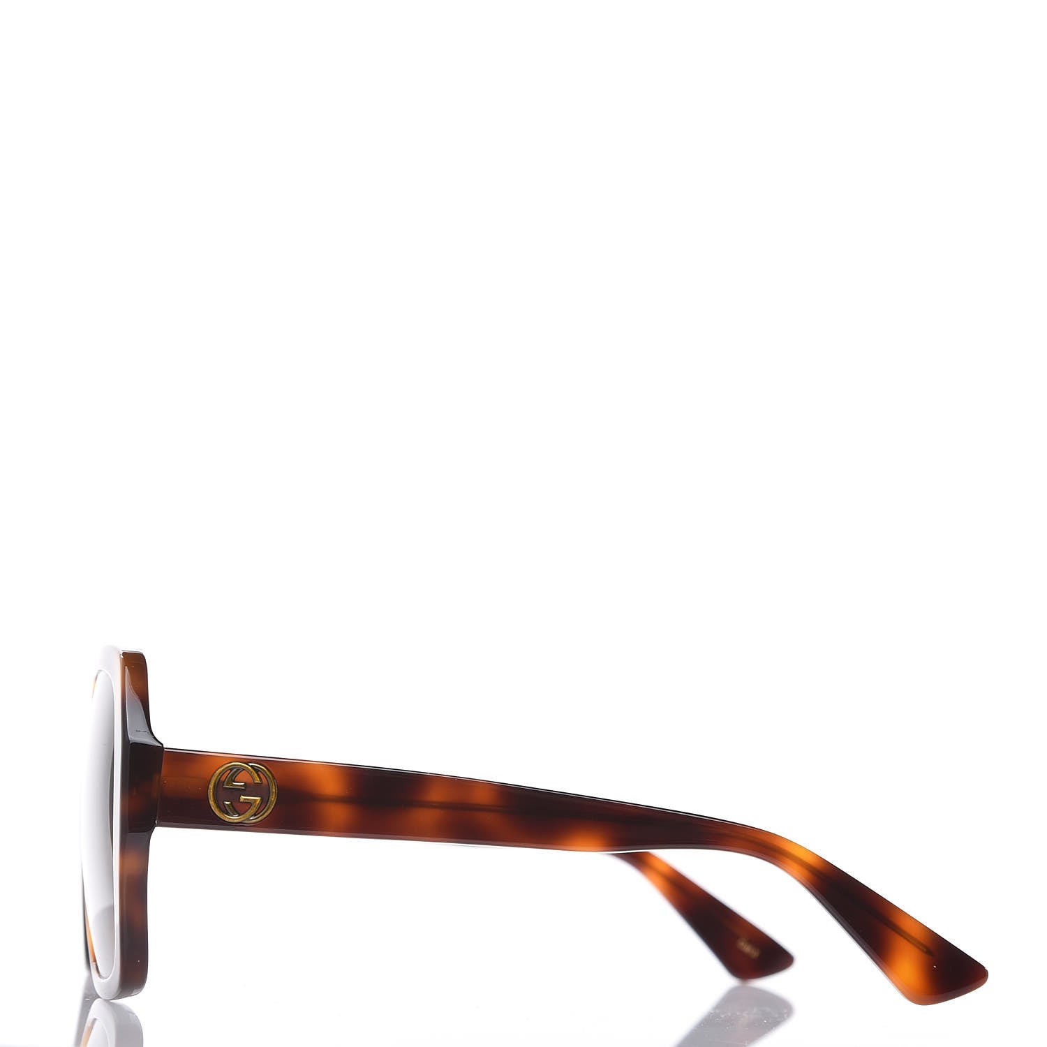 Gucci Acetate Square Frame GG0096S Sunglasses Tortoise 2 of 6