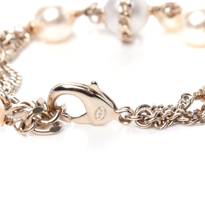 Chanel Pearl CC Chain Bracelet Gold 4 of 4