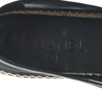 Chanel Mesh Grosgrain CC Espadrilles 39 Black 9 of 9
