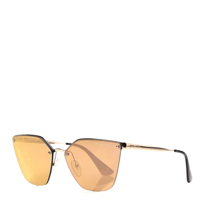 Prada Cat Eye Sunglasses SPR 68T Gold 1 of 7