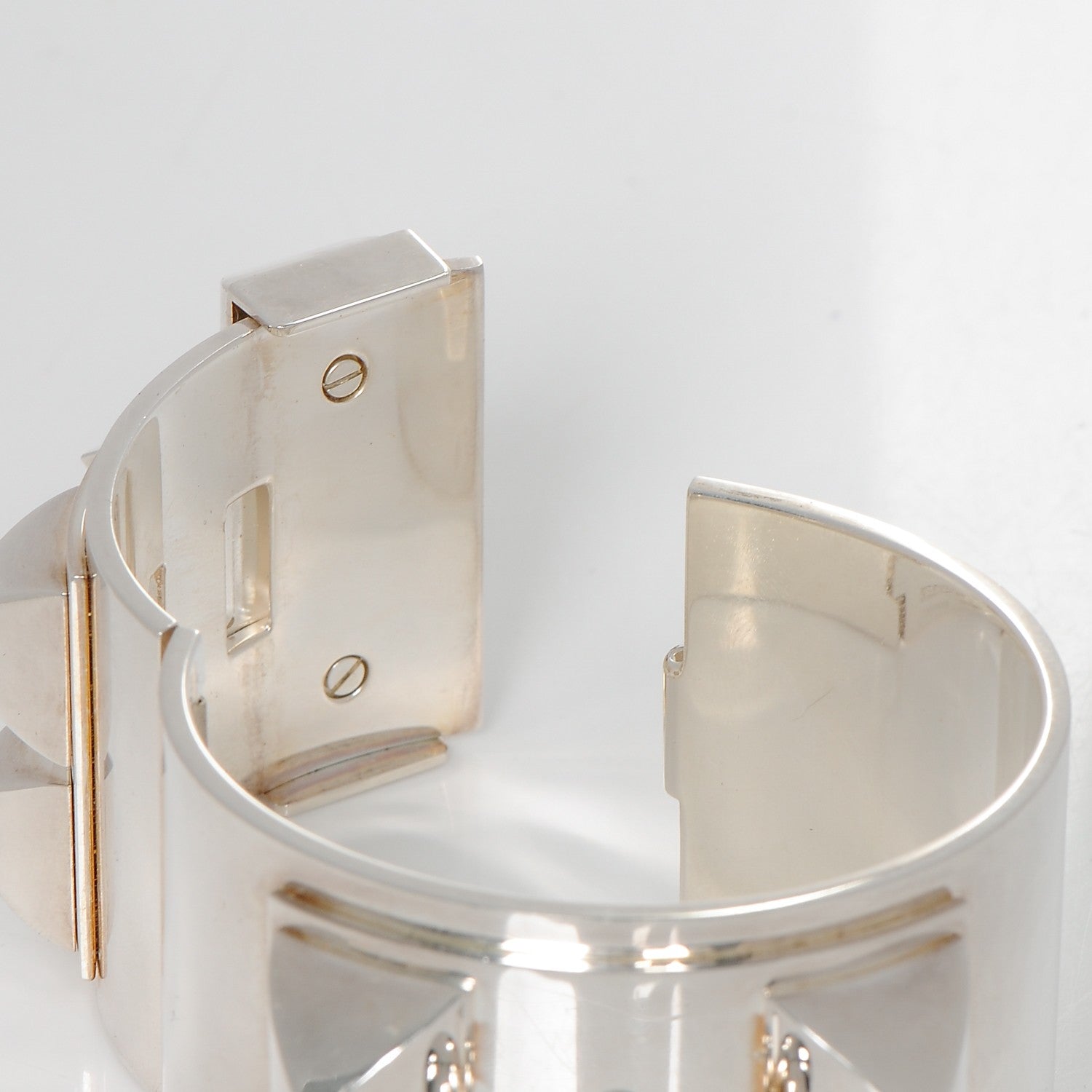 Hermes Sterling Silver Collier De Chien Bracelet LG 4 of 9