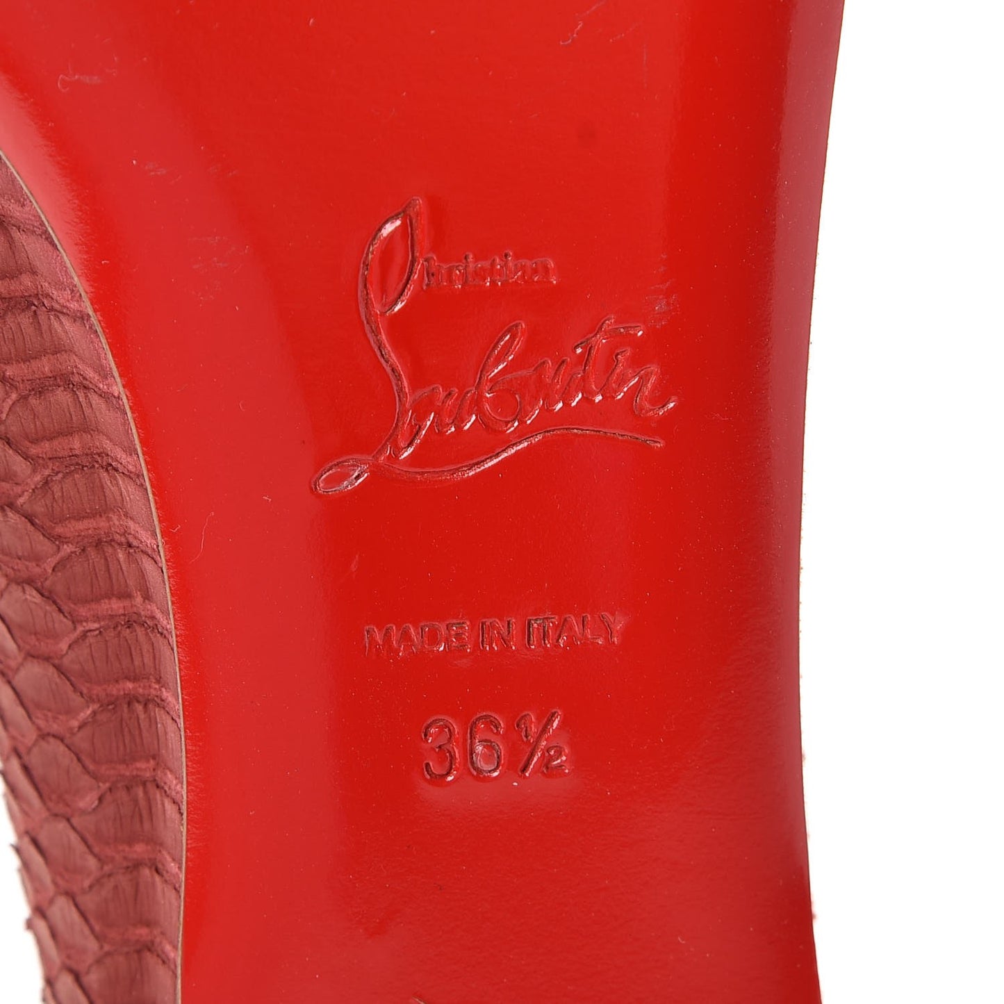 Watersnake Nubuck Rosella Flats 36.5 Red