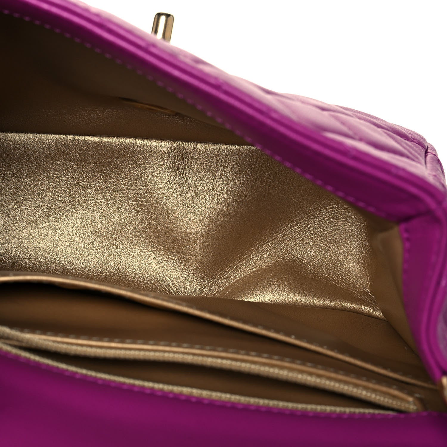 Chanel Lambskin Quilted Mini Pearl Crush Flap Purple 5 of 13