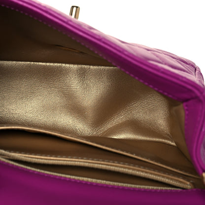 Chanel Lambskin Quilted Mini Pearl Crush Flap Purple 5 of 13